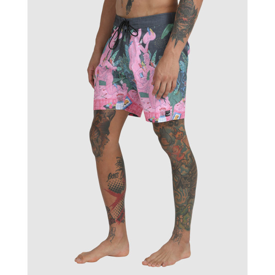 RVCA Ανδρικό μαγιό Luke Pelletier X Kristen Liu Wong Nightscape - Boardshorts For Men